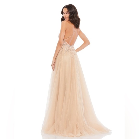 Mac Duggal 11210 NWOT EMBELLISHED ONE SHOULDER A LINE GOWN - Picture 2 of 8